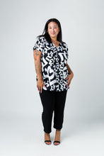 Load image into Gallery viewer, Black LABB Clothing | BL45-101 3 Button BL Signature Draped Top