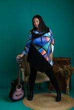 Load image into Gallery viewer, Black LABB Clothing | BL85-203 Mosaic Colour Block Tunic