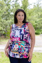 Load image into Gallery viewer, Black LABB Clothing | BL05-223 Perfect Fresh Magazine Round Neck Tank