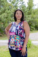 Load image into Gallery viewer, Black LABB Clothing | BL05-223 Perfect Fresh Magazine Round Neck Tank