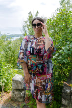 Load image into Gallery viewer, Black LABB Clothing | BL104-223 Fresh Mag Asymmetric Long Mesh Cover-Up