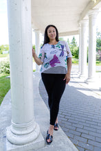 Load image into Gallery viewer, Black LABB Clothing | BL105-221 Nature's Finest Curved Hem Mesh Top