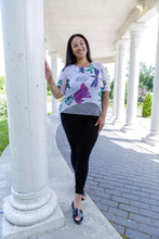 Load image into Gallery viewer, Black LABB Clothing | BL105-221 Nature's Finest Curved Hem Mesh Top