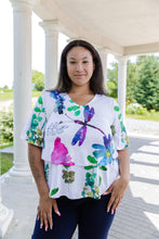 Load image into Gallery viewer, Black LABB Clothing | BL53-221 Nature's Finest Lillie Short Sleeve Layered Top