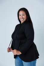 Load image into Gallery viewer, Black LABB Clothing | BL77-213Y Black Peplum Tunic