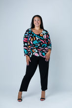 Load image into Gallery viewer, Black LABB Clothing | BL83-208Y 80's Side Knotted Top