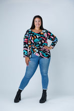 Load image into Gallery viewer, Black LABB Clothing | BL83-208Y 80's Side Knotted Top