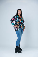 Load image into Gallery viewer, Black LABB Clothing | BL83-208Y 80's Side Knotted Top