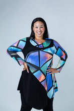 Load image into Gallery viewer, Black LABB Clothing | BL85-203 Mosaic Colour Block Tunic