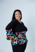 Load image into Gallery viewer, Black LABB Clothing | BL87-208 80's Square Neck Top