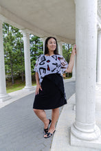 Load image into Gallery viewer, Black LABB Clothing | BL93-219 Mono Splash Layered Mesh Split Top