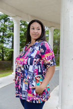 Load image into Gallery viewer, Black LABB Clothing | BL94-223 Fresh Mag Short Sleeve 2 Pocket Tunic