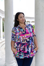 Load image into Gallery viewer, Black LABB Clothing | BL94-223 Fresh Mag Short Sleeve 2 Pocket Tunic