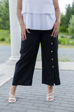 Load image into Gallery viewer, Black LABB Clothing | BL98-99 Black Linen Pant With Button Detail
