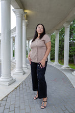 Load image into Gallery viewer, Black LABB Clothing | BL98-99 Black Linen Pant With Button Detail