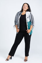 Load image into Gallery viewer, Black LABB Clothing | BL56-105 Athena Teal Comfort Fit Blouse