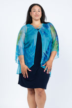 Load image into Gallery viewer, Black LABB Clothing | BL22-108 Ocean Oasis Criss Cross Overlay