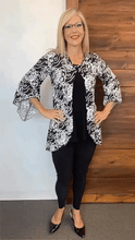Load image into Gallery viewer, Black LABB | Criss Cross Jacquard Print Overlay