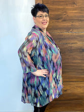 Load image into Gallery viewer, Water Colour Chiffon Open Jacket