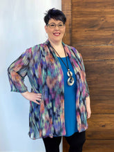 Load image into Gallery viewer, Water Colour Chiffon Open Jacket