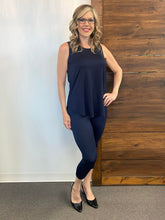 Load image into Gallery viewer, Black LABB | Perfect Navy Round Neck Tank
