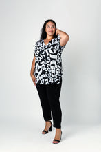 Load image into Gallery viewer, Black LABB Clothing | BL45-101 3 Button BL Signature Draped Top
