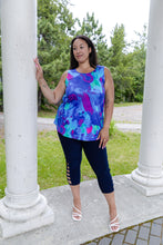 Load image into Gallery viewer, Black LABB Clothing | BL05-218 Perfect Whimsical Blue Round Neck Tank
