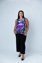 Load image into Gallery viewer, Black LABB Clothing | BL24-205 Perfect Goth Purple Petite Tank
