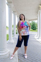 Load image into Gallery viewer, Black LABB Clothing | BL24-226 Perfect Coloured Marble Petite Tank
