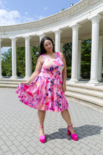 Load image into Gallery viewer, Black LABB Clothing | BL60-227 Luscious Pink 2 in 1 Pintuck Dress
