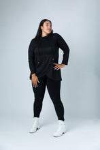 Load image into Gallery viewer, Black LABB Clothing | BL77-213Y Black Peplum Tunic
