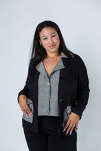 Load image into Gallery viewer, Black LABB Clothing | BL80-213Y Black with Inset Fooler Jacket
