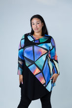 Load image into Gallery viewer, Black LABB Clothing | BL85-203 Mosaic Colour Block Tunic
