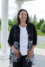 Load image into Gallery viewer, Black LABB Clothing | BL92-223B Fresh Mag Mesh With Black Linen Jacket
