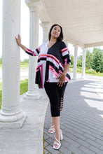 Load image into Gallery viewer, Black LABB Clothing | BL96-220 Coloured Lines Asymmetric Tunic
