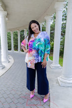 Load image into Gallery viewer, Black LABB Clothing | BL96-226 Coloured Marble Asymmetric Tunic

