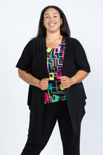 Load image into Gallery viewer, Black LABB Clothing | BL52-99 Perfect Black Short Sleeve Cardigan
