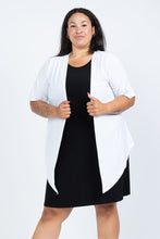 Load image into Gallery viewer, Black LABB Clothing | BL52-01 Perfect White Short Sleeve Cardigan
