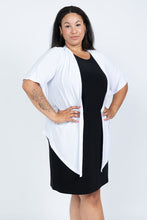 Load image into Gallery viewer, Black LABB Clothing | BL52-01 Perfect White Short Sleeve Cardigan
