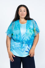 Load image into Gallery viewer, Black LABB Clothing | BL61-108 Perfect Ocean Oasis Short Sleeve Mesh Shrug
