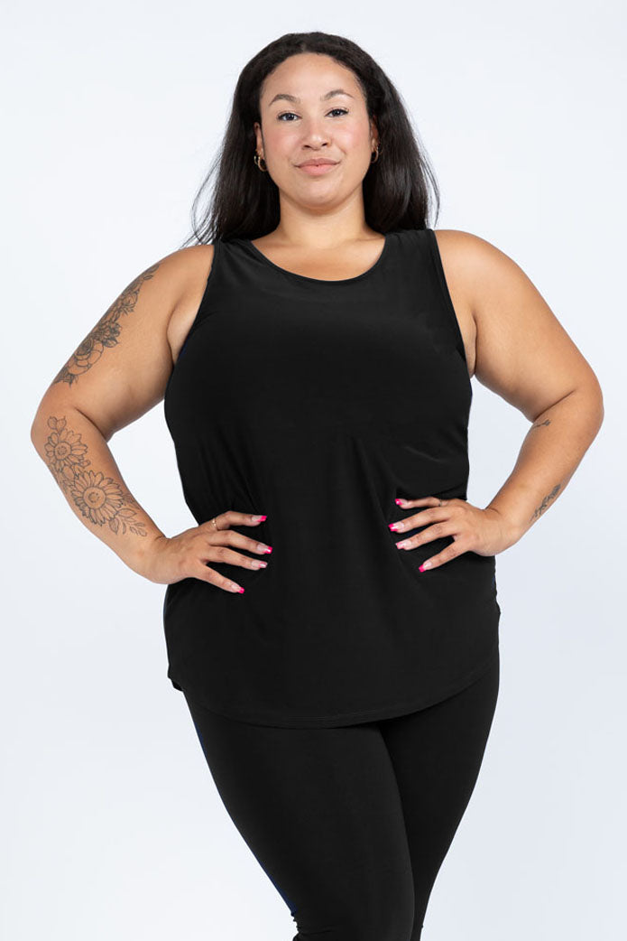 Black LABB Clothing | BL05 Perfect Black Round Neck Tank