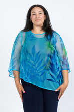 Load image into Gallery viewer, Black LABB Clothing | BL18-108 Ocean Oasis Asymmetric Mesh Top
