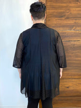 Load image into Gallery viewer, Black LABB | Black Diamond Mesh Open Jacket
