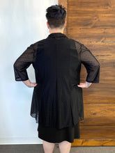 Load image into Gallery viewer, Black LABB | Black Diamond Mesh Open Jacket
